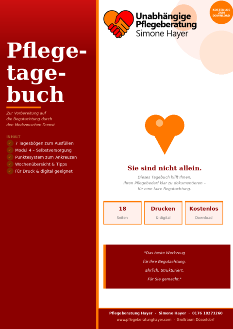 Pflegetagebuch