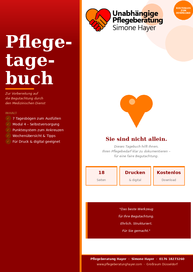 Pflegetagebuch