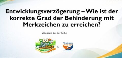 Entwicklungsverzögerungen / Entwicklungsstörungen und GdB mit Merkzeichen